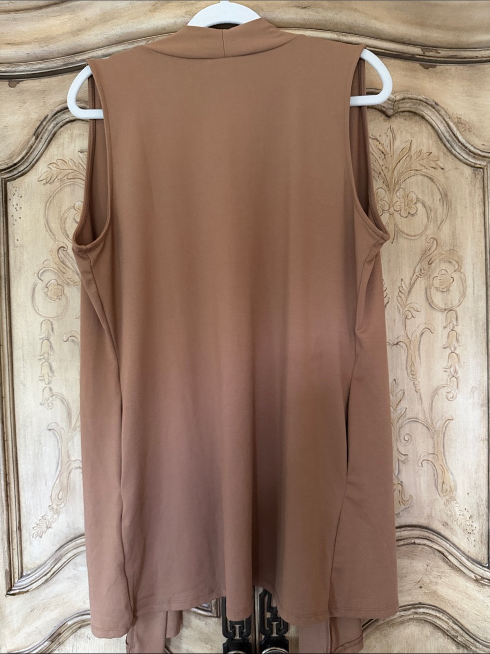 Zenana L duster vest caramel tan - Picture 4 of 8